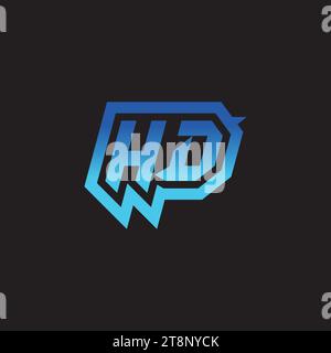 HD initial inspiration logo design esport and gaming clan ideas Stock Vector