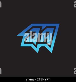 JA initial inspiration logo design esport and gaming clan ideas Stock Vector