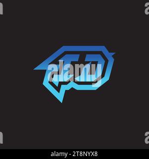 ID initial inspiration logo design esport and gaming clan ideas Stock Vector
