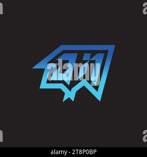 JN initial inspiration logo design esport and gaming clan ideas Stock Vector