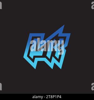 LK initial inspiration logo design esport and gaming clan ideas Stock Vector