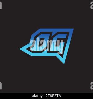 OG initial inspiration logo design esport and gaming clan ideas Stock Vector