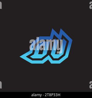 OV initial inspiration logo design esport and gaming clan ideas Stock Vector