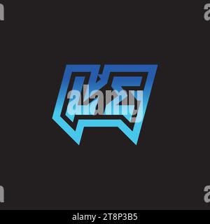 LE initial inspiration logo design esport and gaming clan ideas Stock Vector