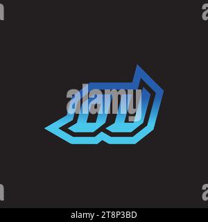 OU initial inspiration logo design esport and gaming clan ideas Stock Vector
