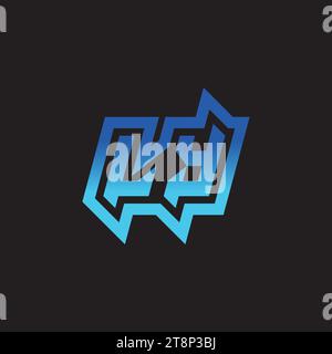 LY initial inspiration logo design esport and gaming clan ideas Stock Vector