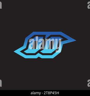 OO initial inspiration logo design esport and gaming clan ideas Stock Vector