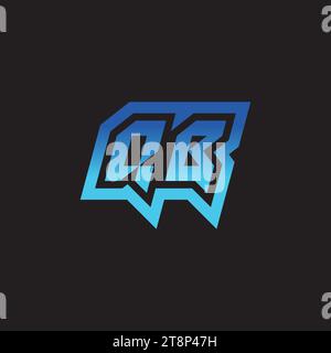 QB initial inspiration logo design esport and gaming clan ideas Stock Vector