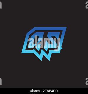 QS initial inspiration logo design esport and gaming clan ideas Stock Vector