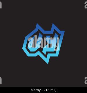 VY initial inspiration logo design esport and gaming clan ideas Stock Vector