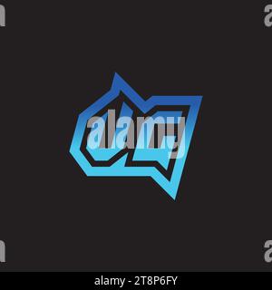 VG initial inspiration logo design esport and gaming clan ideas Stock Vector
