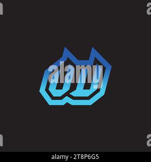 VU initial inspiration logo design esport and gaming clan ideas Stock Vector