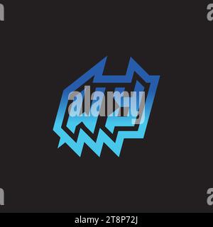 WY initial inspiration logo design esport and gaming clan ideas Stock Vector