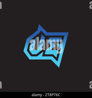 VE initial inspiration logo design esport and gaming clan ideas Stock Vector
