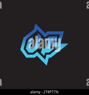 VI initial inspiration logo design esport and gaming clan ideas Stock Vector