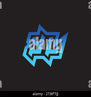 YL initial inspiration logo design esport and gaming clan ideas Stock Vector