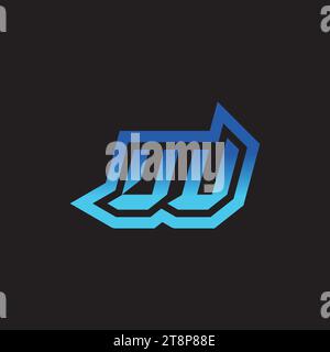 UU initial inspiration logo design esport and gaming clan ideas Stock Vector