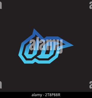 VO initial inspiration logo design esport and gaming clan ideas Stock Vector