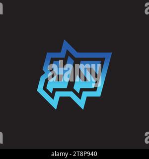 YS initial inspiration logo design esport and gaming clan ideas Stock Vector