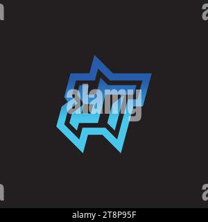 YT initial inspiration logo design esport and gaming clan ideas Stock Vector