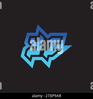 YI initial inspiration logo design esport and gaming clan ideas Stock Vector
