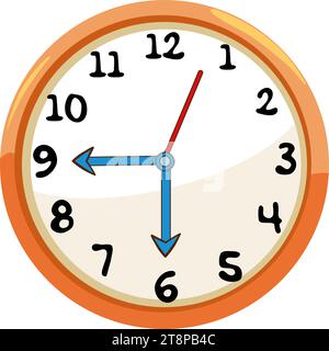 Clock vector isolated illustration design Stock Vector