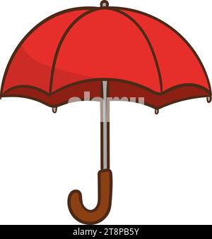 Umbrella illustration. Flat design. Vector. Stock Vector