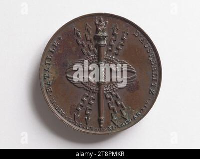 Battle of Austerlitz, December 2, 1805, Andrieu, Bertrand or Jean-Bertrand, Medal Engraver, Jaley, Louis, Array, Numismatic, Medal, Paris, Dimensions - Work: Height: 4 cm, Weight (type size): 37.07 g Stock Photo