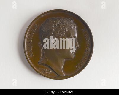 Battle of Austerlitz, December 2, 1805, Andrieu, Bertrand or Jean-Bertrand, Engraver in medals, Array, Numismatic, Medal, Dimensions - Work: Diameter: 4.1 cm, Weight (type size): 36.34 g Stock Photo