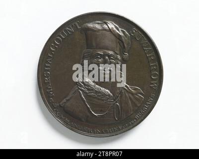 Alexander Vasilyevich Suvorov (1729-1800), Russian Field Marshal (1794), 1799, Anonymous, Medal engraver, In 1799, 18th century, Numismatics, Medal, Size - Work: Diameter: 3.8 cm, Weight (type size): 27.65 g Stock Photo