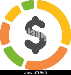Stock (asset) portfolio icon illustration Stock Vector