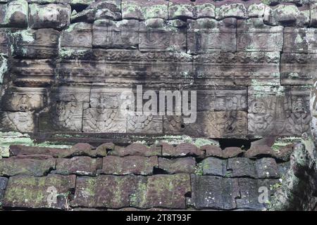 Preah Khan, Khmer temple, ancient Angkor area, Cambodia. Reign of Jayavarman VII, dedicated 1191 AD Stock Photo