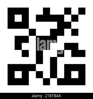 Quar code line icon. Scan me, product, link to application, pattern, recognition, chip, information, marking Multicolored icon on white background Stock Vector