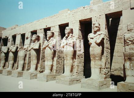 The pillars of the Temple of Ramesses III at Karnak are a testament to ...