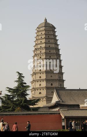 Famen Temple Pagoda, Near Baoji, Shaanxi Province, China Stock Photo