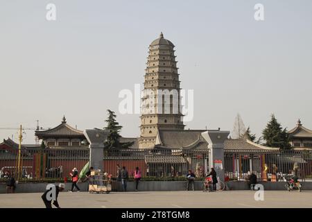 Famen Temple Pagoda, Near Baoji, Shaanxi Province, China Stock Photo