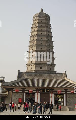 Famen Temple Pagoda, Near Baoji, Shaanxi Province, China Stock Photo