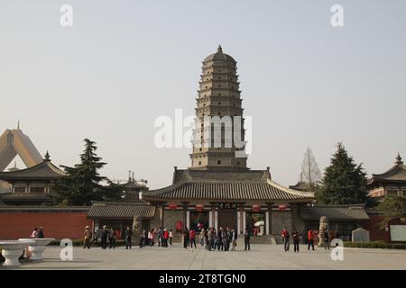 Famen Temple Pagoda, Near Baoji, Shaanxi Province, China Stock Photo