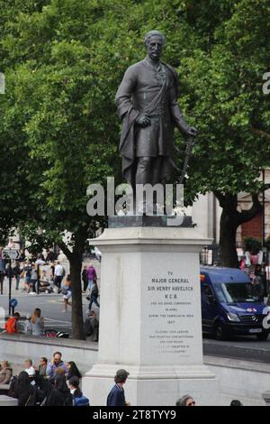 London Statue of Major General Sir Henry Havelock, London, England, UK Stock Photo