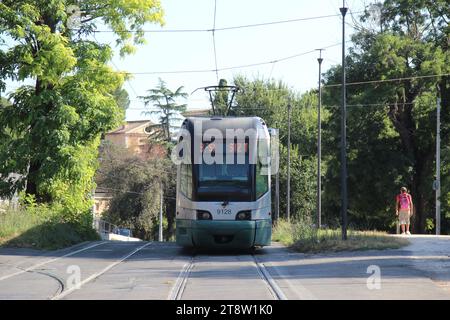Rome Trolley, Ancient Rome Historic Center, Rome, Italy Stock Photo - Alamy