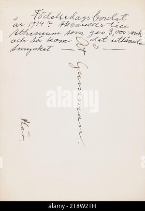 Letters sent, Hugo Simberg to his wife Anni Simberg (née Bremer) 1914 Stock Photo