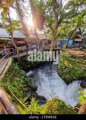 River stream at the Sumber Maron, Malang, East Java, Indonesia Stock Photo