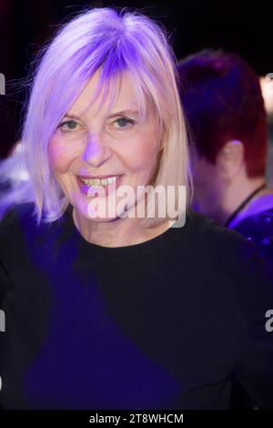 Paris, France. 20th Nov, 2023. Chantal Ladesou attends the charity show for the benefit of the 'Neuf de Coeur' association founded by Jean-Pierre Papin and his wife, which helps families of children with brain injuries, and the 'Adrien' association, created by René Molines, co-presented by Alicia Fall and Florian Genton on November 20, 2023 at the Alhambra theater in Paris, France. Credit: Bernard Menigault/Alamy Live News Stock Photo