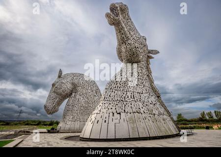 The Kelpies sculptures, Falkirk, Stirling, Scotland Stock Photo