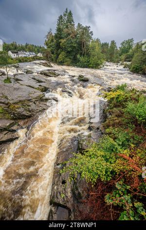 The Falls of Dochart at Killin, Stirling, Scotland Stock Photo