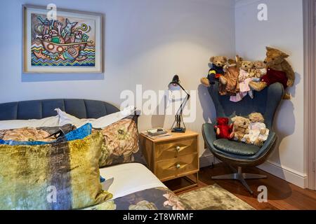 Small bedroom. Burnham, Burnham on Crouch, United Kingdom. Architect: N/A, 2022. Stock Photo