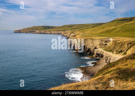 Dancing Ledge on the Isle of Purbeck, Dorset, England Stock Photo