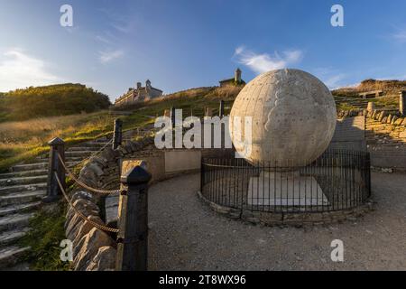 The Great Globe at Durlston Castle and Country Park, Dorset, England Stock Photo