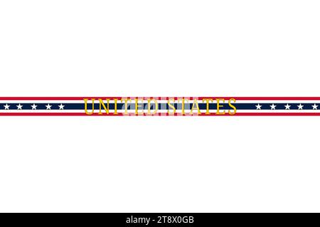 Stars and Stripes pattern, colored like the US flag. Graphic illustration of stars America Background for celebration American President's Day, U.S.A. Stock Photo