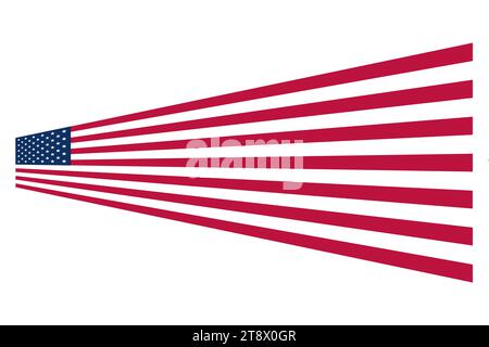 flag of the United States, symbol of the nation for the history and memory of this people. political elections, logo flag, president Stock Photo
